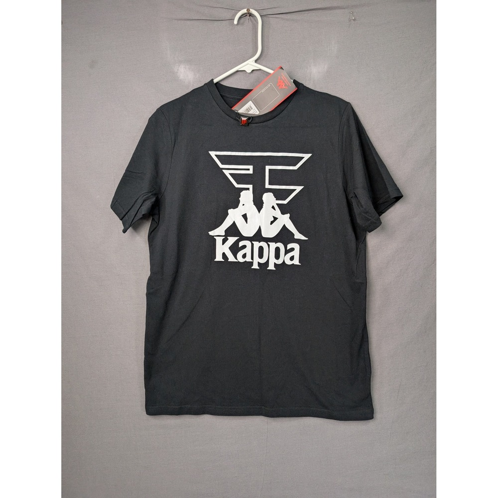 Kappa x FaZe Clan Black Graphic T-Shirt Mens Size Small NWT Gaming Streetwear